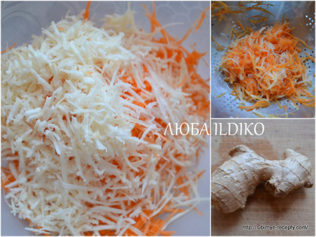 Китайську капусту порізати, натерти моркву (у мене ще й пастернак)
