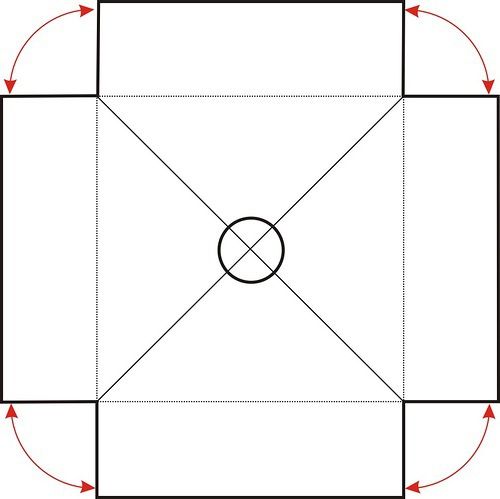 Форма складається з простого квадрата посередині і прямокутників з боків, а пошити таку модель можна всього за пару годин