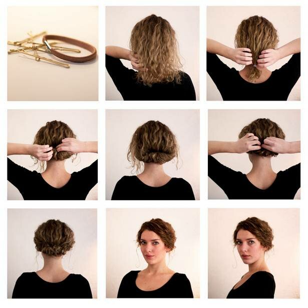 Як зробити зачіски для волосся середньої довжини, які до того ж ще і в'ються, можна побачити на фото